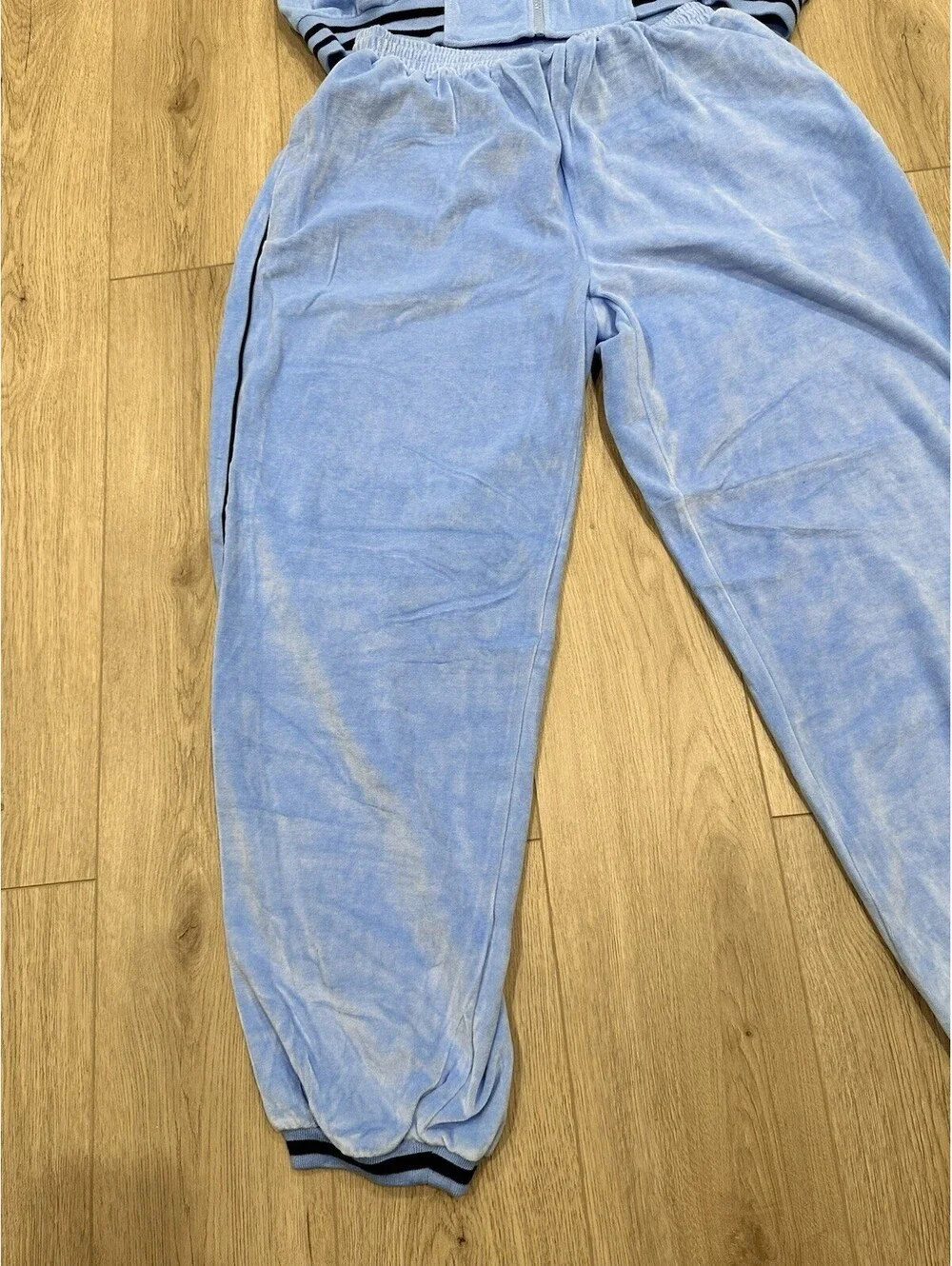 Raw Blue Tracksuit Mens 2XL/3XL Blue Y2K Hip Hop Zip Streetwear Skate